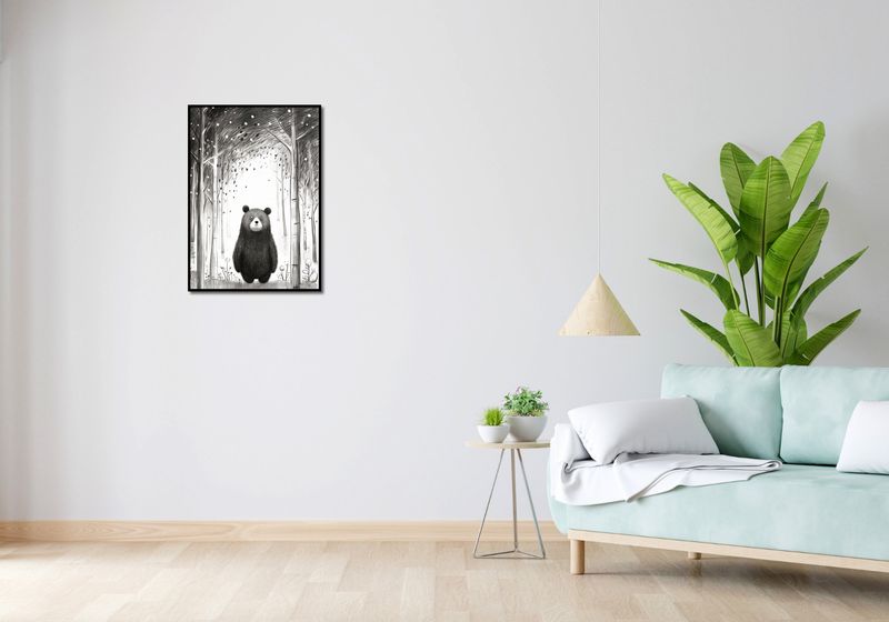 Plakat 50x70cm Ciekawski Miś zdjęcie 4