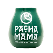 Tykwa Ceramiczna zielona z logo Pachamama - 350 ml