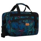 torba podróżna wyposażona w dopinany pasek i zewnętrzną kieszeń zapinaną