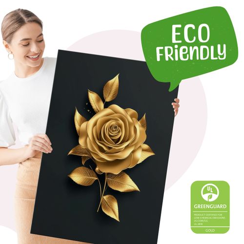 Obrazy Do Sypialni Set Złote Róże Kwiaty Glamour Abstrakcja 90cm x 40cm na Arena.pl