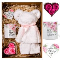 Prezent Na Dzień Matki Ręcznik Miś Zestaw Kubek Magnes Mydełka Dla Mamy