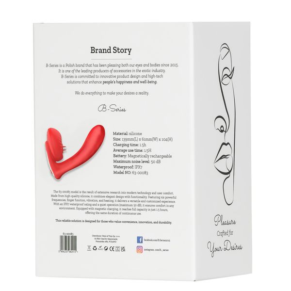 Silicone Vibrator 10 Vibration Modes, Licking, Heating + App Control zdjęcie 7