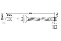 Renault Twingo 2 Rs - Zestaw Przewodów Hamulcowych Teflonowych W Oplocie