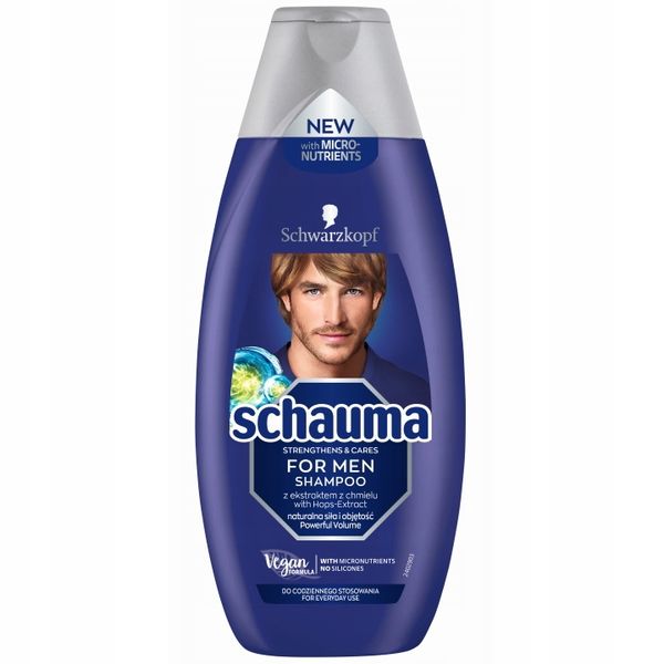 Schauma Men Szampon do Włosów 400ml x 3 zdjęcie 3