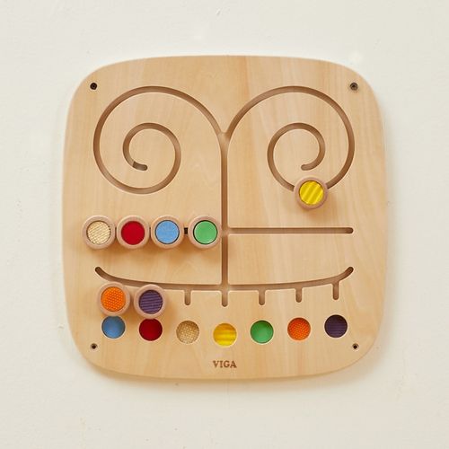 VIGA Drewniana Tablica Manipulacyjna Sensoryczna Labirynt Dotknij i Dopasuj na Arena.pl