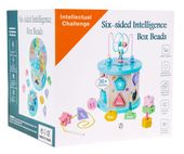 Drewniana Multikostka Edukacyjna 4W1 Dla Dzieci– Sorter Przeplatanka