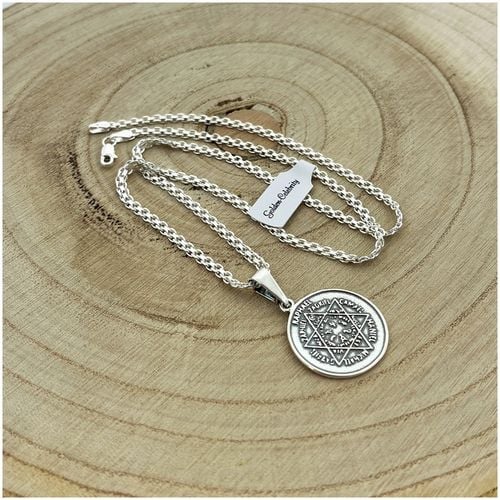 NASZYJNIK SREBRO 925 BISMARK TALIZMAN 7 ANIOLÓW ARCHANIOLÓW PIECZĘC AMULET na Arena.pl