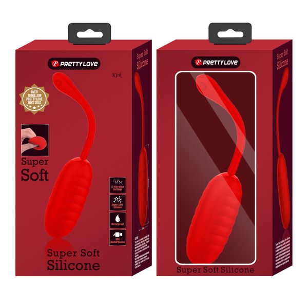 Pretty Love - Kirk Egg Red 12 Function Vibrations zdjęcie 13