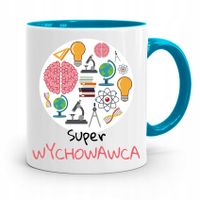 Kubek Błękitny Rezent Na Dzień Nauczyciela Z Nadrukiem Ze Zdjęciem