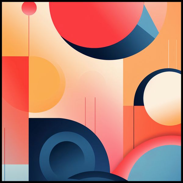 Plakat 90x90cm Geometryczne Marzenia zdjęcie 2
