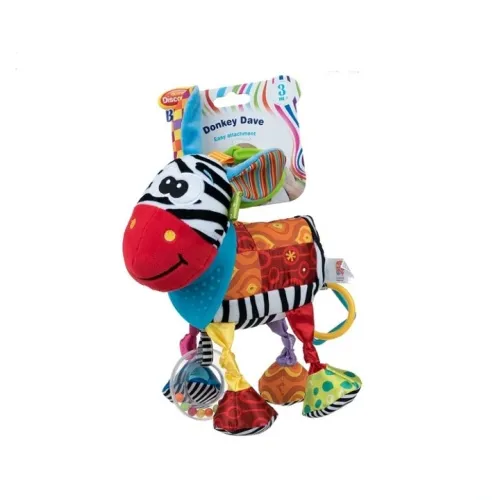 Zawieszka do wózka sensoryczna kontrastowa grzechotka Osioł Dave Dumel na Arena.pl
