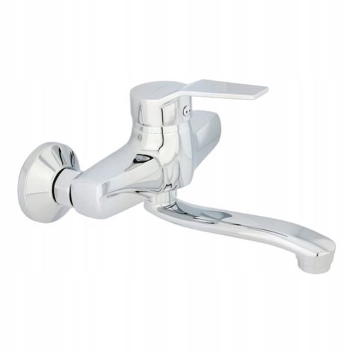 BATERIA UMYWALKOWA ŚCIENNA CHROM SREBRNA KOMPLET na Arena.pl