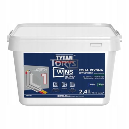 Folia Płynna Zewnętrzna 2,4 l biały; WINS TYTAN na Arena.pl