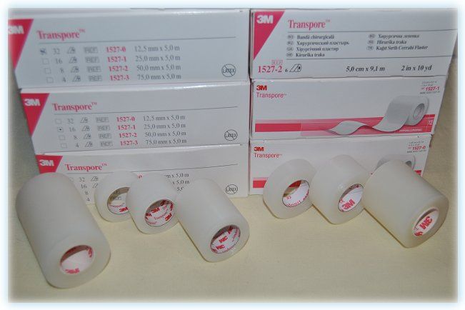 TRANSPORE 3M PRZYLEPIEC FOLIOWY 2,5cm x9,1m 12SZT zdjęcie 3