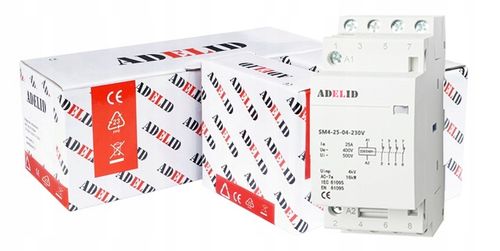 STYCZNIK MODUŁOWY 25-04 230V 25A 2P 4Z 3-FAZ 4XNC na Arena.pl