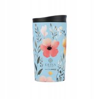 Kubek termiczny szczelny termos na kawę herbatę 350 ml w kwiaty