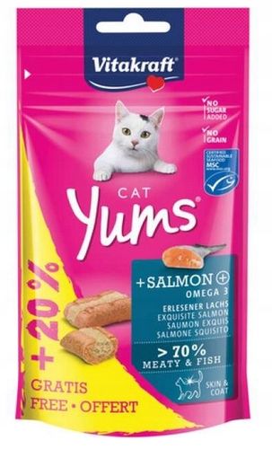 PRZYSMAK DLA KOTA smakołyki MIX SMAKÓW ciastka VITAKRAFT CAT Yums 10x 40g na Arena.pl