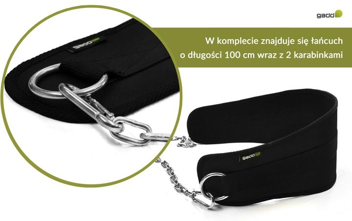Ergonomic Dip Belt Pas obciążeniowy zdjęcie 8