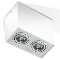 Ruchoma lampa sufitowa Eloy AZ1354 nad łóżko aluminium biała