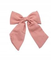 Duża dziewczęca spinka wsuwka kokarda różowy 14x18cm