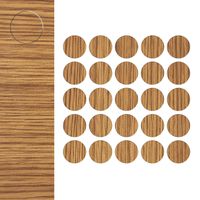 Samoprzylepne Zaślepki Meblowe Melaminowe DĄB fi 14mm 25 sztuk ZM003