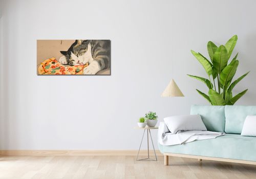 Obraz 90x40cm Pizza Dla Kota na Arena.pl