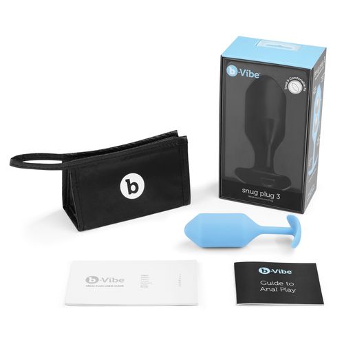 Plug analny - B-Vibe Snug Plug 3 Teal na Arena.pl