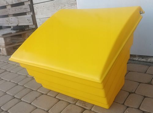 POJEMNIK skrzynia piasek piach sól drogową sorbent 70L PPM 70 litrów ŻÓŁTY na Arena.pl
