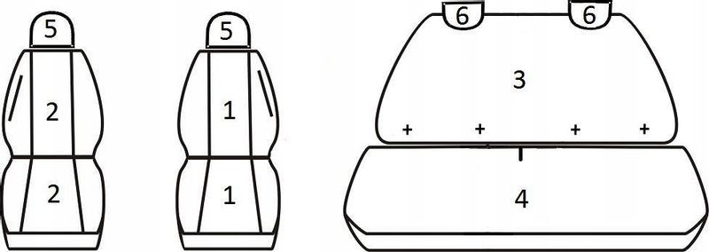Pokrowce miarowe do Fiat Panda III (2012r-....) zdjęcie 2