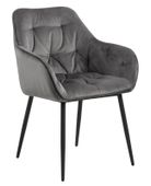 Krzesło Brooke VIC Dark Grey tapicerowane