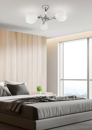 Raul zwis 3x40W E27 chrom klosz biały na Arena.pl