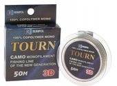 ŻYŁKA Wędkarska 50m RUMPOL CAMO Monofilament 3D Tonąca 0,14mm 6kg