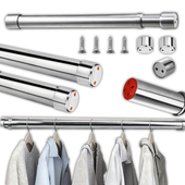 Drążek Rozporowy Prysznicowy Do Szafy Zasłon Teleskopowy Regulowany 67-120