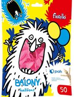 balony 12" metal różowy fiorello 50 szt.