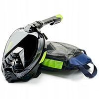 Maska pełnotwarzowa do NURKOWANIA snorkelingu z RURKĄ Flying Mike -