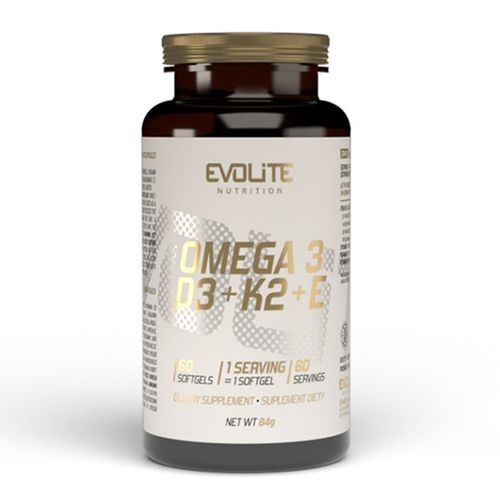 EVOLITE 60k OMEGA 3 WITAMIN D3 2000IU K2 MK7 VIT E na Arena.pl