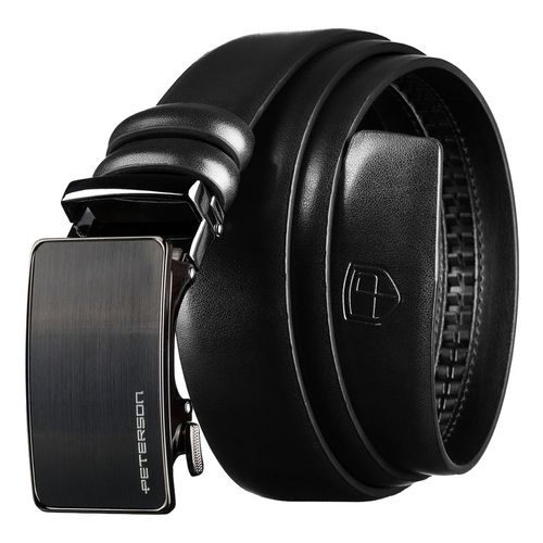 pasek męski z automatyczną klamrą wykonany ze skóry naturalnej na Arena.pl