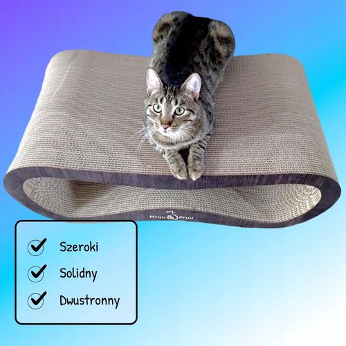 Drapak dla kota LEON | czarny 40cm |78x28x40 cm | MruuPruu na Arena.pl