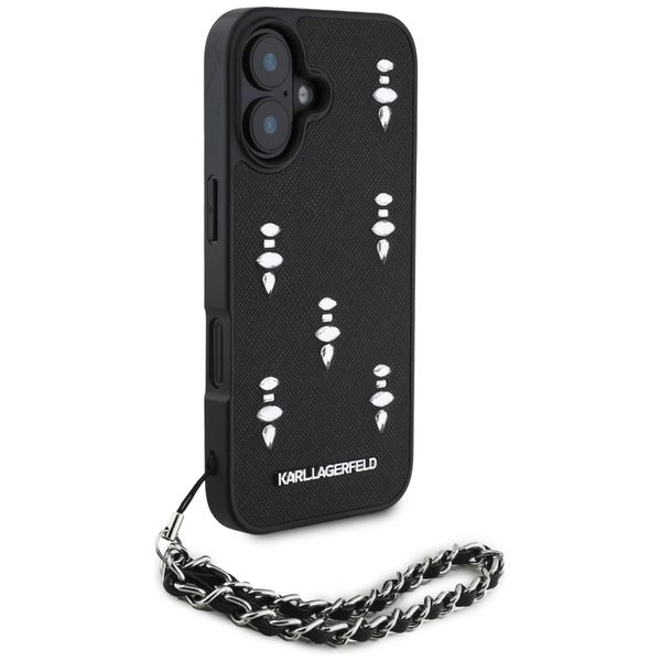 Etui Karl Lagerfeld do iPhone 16, Czarny zdjęcie 3