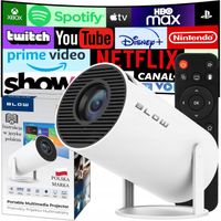 PRZENOŚNY PROJEKTOR OBROTOWY RZUTNIK GŁOŚNIK ANDROID SMART TV WIFI FULL HD