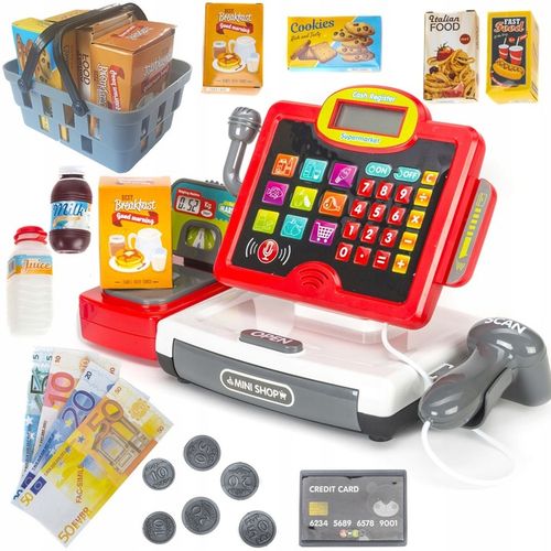 Kasa sklepowa Fiskalna XL interaktywna dla dzieci + akcesoria MATADI na Arena.pl