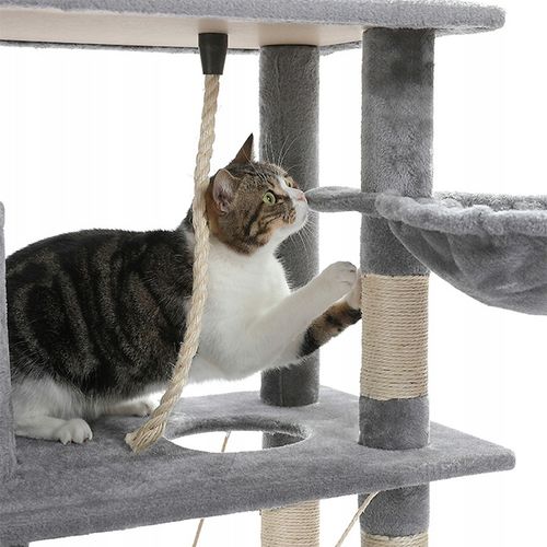 DRAPAK DLA KOTA Z HAMAKIEM LEGOWISKO DUŻY DRAPAK Z DOMKIEM 6 POZIOMÓW XXL na Arena.pl