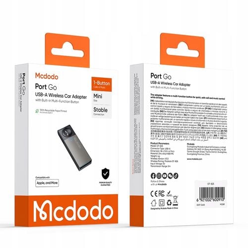 mcdodo adapter transmiter bluetooth do usb odbiornik android auto carplay na Arena.pl