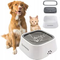 MISKA NA WODĘ PŁYWAJĄCA NIECHLAPIĄCA DLA PSA KOTA 1,5L - ANTYPOŚLIZGOWA