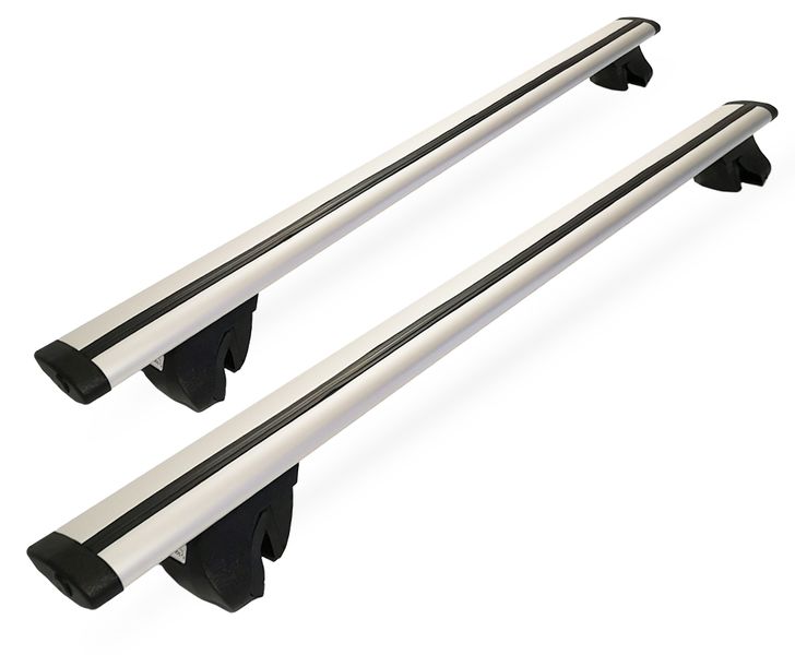 Uniwersalny bagażnik bazowy na relingi standardowe i zintegrowane AMOS ALFA Belki Aluminiowe Dynamic 160cm zdjęcie 2