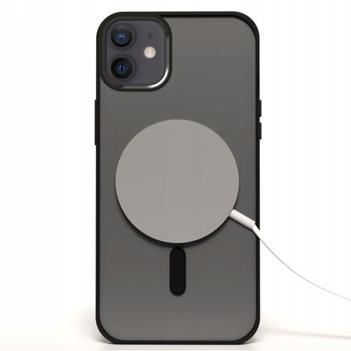 Etui Magsafe Do Apple iPhone 12 / 12 Pro (Czarne Matowe, Wzmacniane) +Szkło na Arena.pl