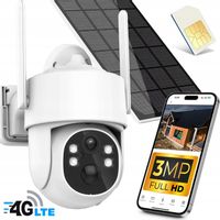 Kamera Solarna Zewnętrzna Obrotowa GSM 4G LTE SIM 2K 3MPx KARTA A-2003