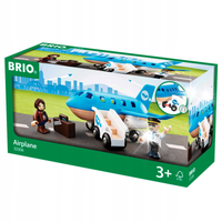 BRIO World Drewniany trzymiejscowy jeżdżący SAMOLOT pasażerski JAKOŚĆ