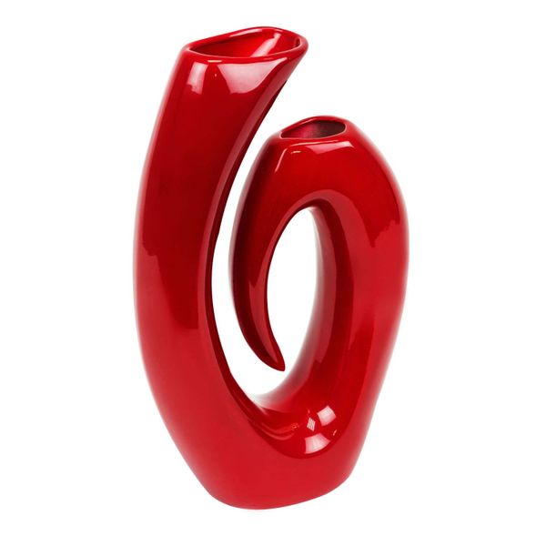 Wazon Ceramiczny Symfonia flakon czerwony eco zdjęcie 5