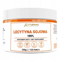 LECYTYNA SOJOWA 100% w proszku KONCENTRACJA STRES PAMIĘĆ Alto Pharma 250G